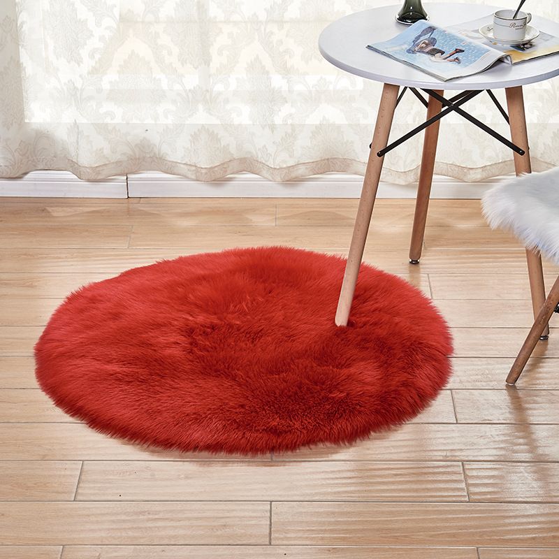 Golden Snow Fox® Premium Acrylic Round Rug – Ultra-Soft Machine-Woven Carpet In 17 Colors (Hypoallergenic, Non-Shedding, Stain-Resistant)_voghion.com