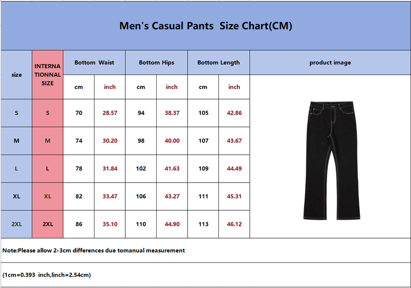 Men's Clothing Style Washed Vibe Flared Black Jeans Style High Street White Line Jeans Kenij_voghion.com