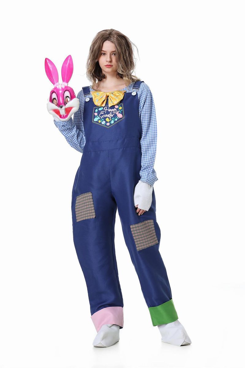 Disfraz de cosplay de Halloween, fiesta de carnaval, juego de rol, conejo, conjunto completo para padres e hijos_voghion.com