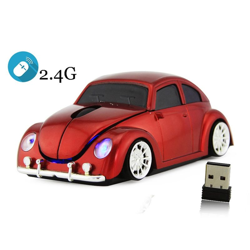 Récepteur de souris de jeu sans fil, ergonomique et confortable à utiliser, en forme de voiture, pour PC et ordinateur portable_voghion.com
