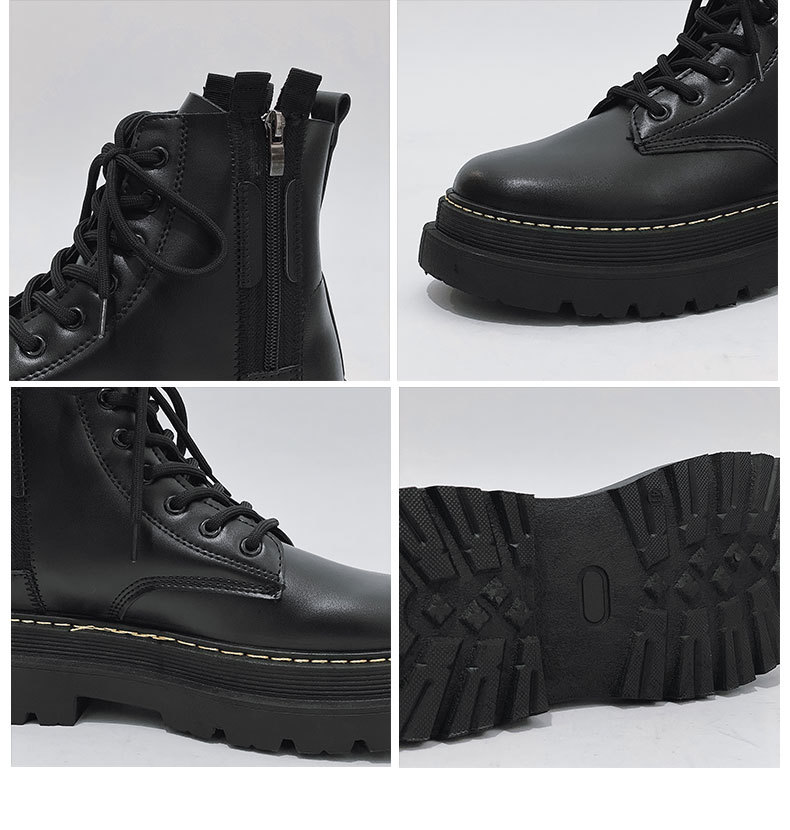 Scarpe da uomo, stivali Martin, stivali da motociclista in stile britannico, stivali alti in pelle, stivali alla moda per l'autunno e l'inverno, stivali da lavoro di grandi dimensioni_voghion.com