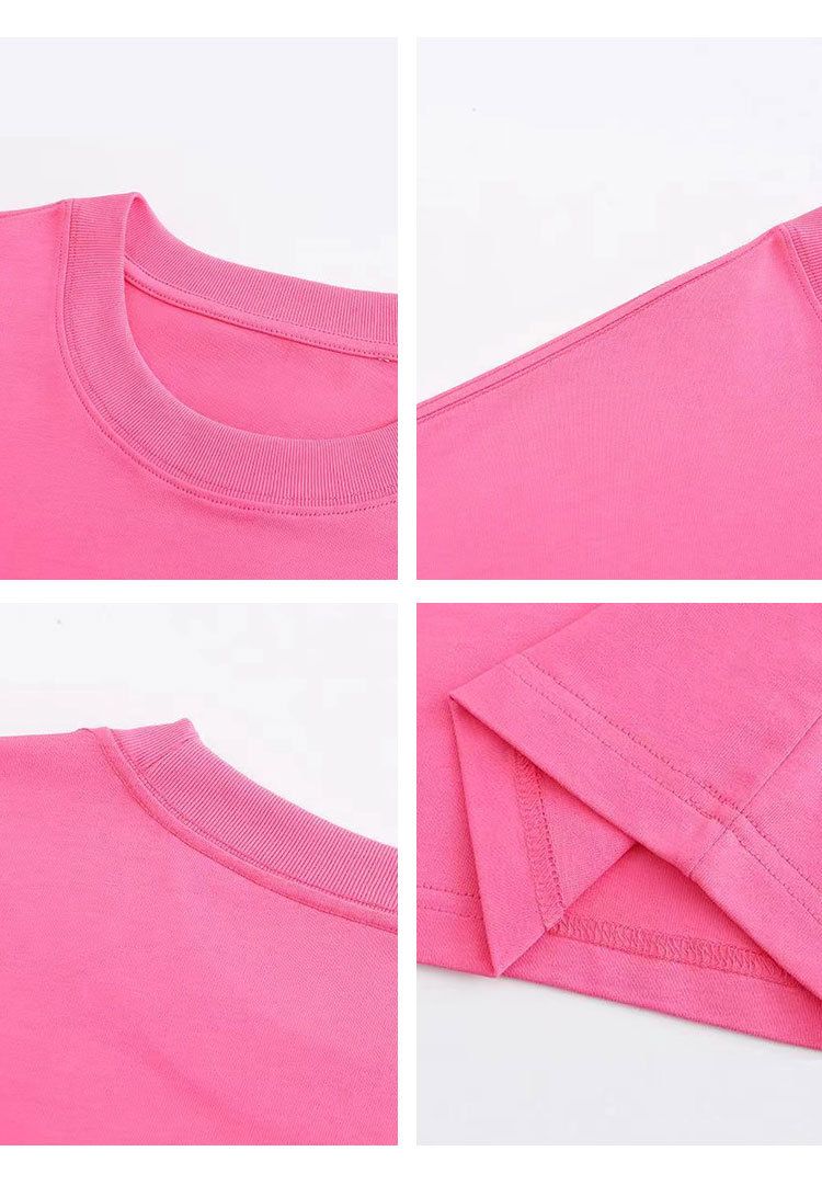 Maglietta a maniche corte oversize da donna, nuova versione coreana alla moda, tinta unita e ampia_voghion.com