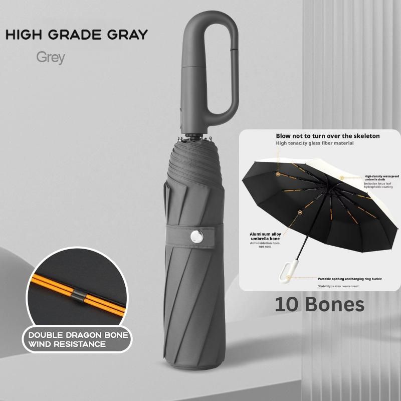 Automatic Folding Umbrella UV Windproof Auto Open Close One Handed Foldable Umbrella Portable Windproof Rain Umbrella_voghion.com