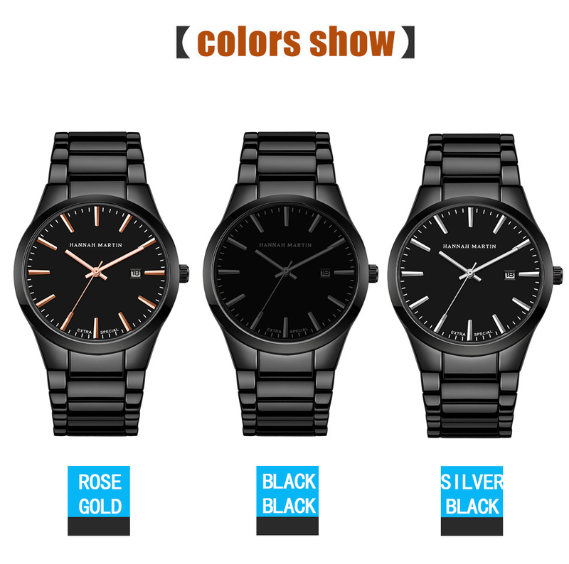 Men's Stainless Steel Waterproof Watch With Date Function, Minimalist Fashion Quartz Wristwatch, 40.5mm Round Dial, 30M Water Resistance_voghion.com