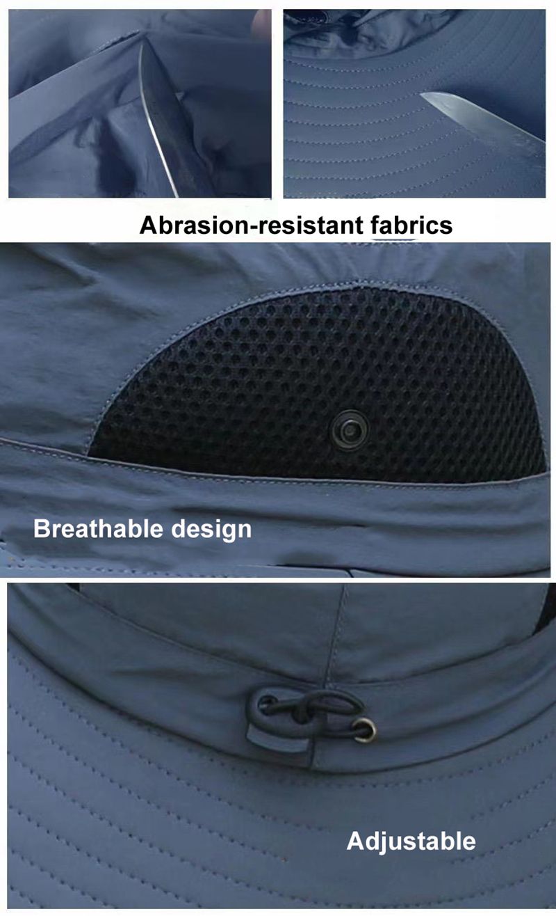 Cappello da sole in saldo per uomo e donna, tesa larga, UPF 50+, cappelli da pesca e da spiaggia_voghion.com