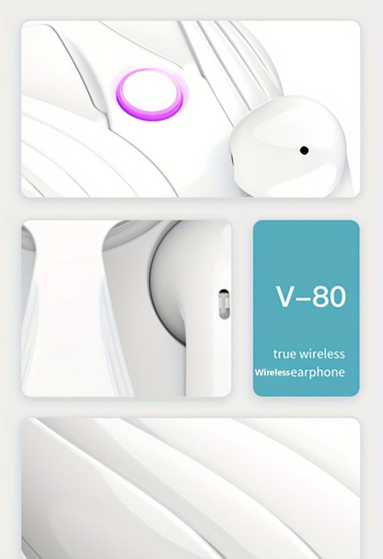 Angel Wings TWS Wireless Headset Half In Ear Premium Sport Running Ultra Long Range Charging Box Creative Opening And Closing Wings_voghion.com