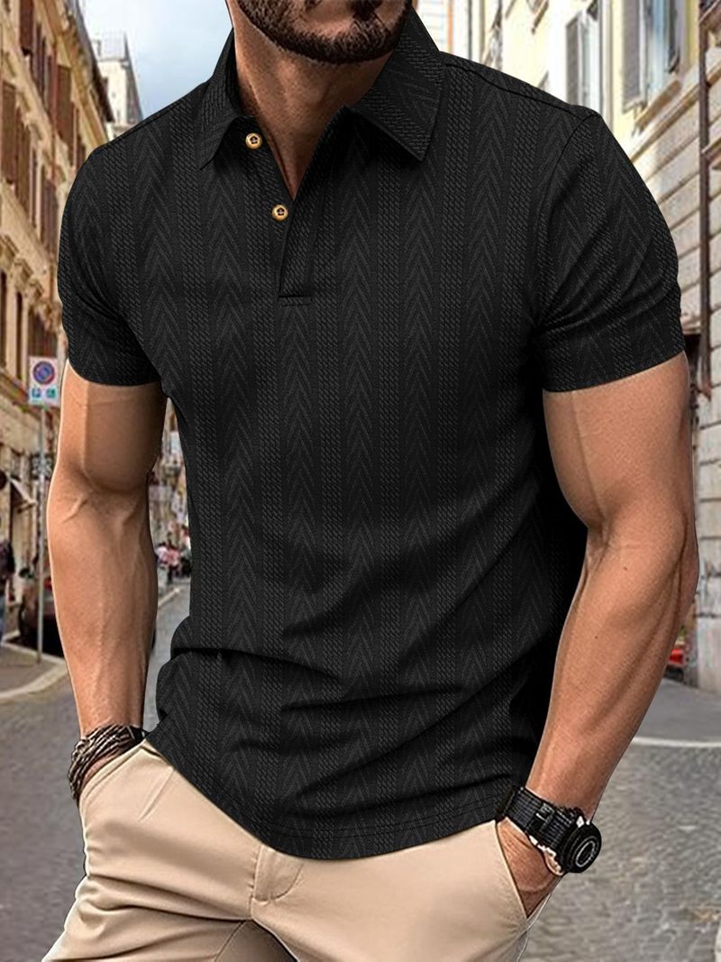 Unbeatable Quality 2024 Summer Outdoor Collar Men's T-shirt Solid Color Short Sleeved Polo Top_voghion.com