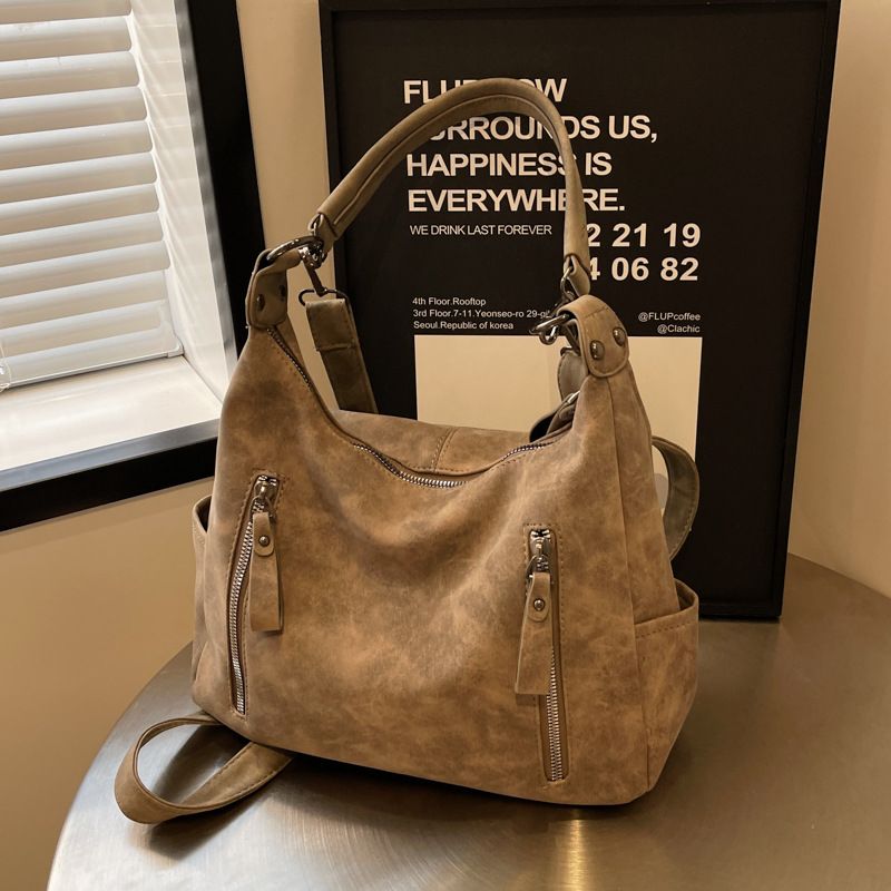 Große Kapazität für Frauen 2025 Neue strukturierte Crossbody-Tasche für Nischenklassen-College-Studenten_voghion.com