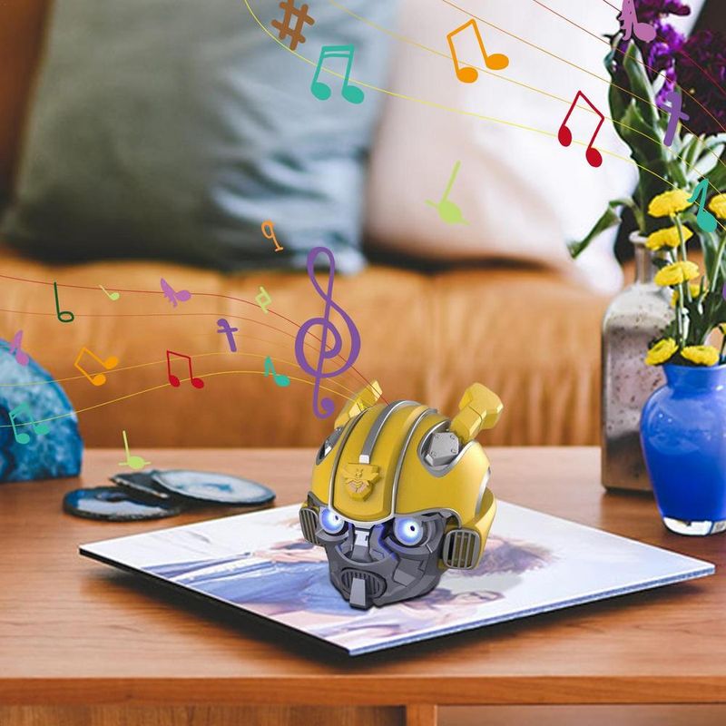 Ainulaadne juhtmevaba võimas Bluetooth kaasaskantav kõlar stereo bassikõlar LED vilkuv valgus taasesitus Caixa De Som arvutile_voghion.com