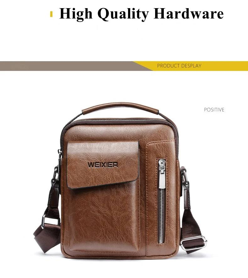 Schoudertassen voor heren Crossbodytas Multifunctionele handtassen voor heren Capaciteit PU-leren tas voor mannelijke messengertassen Tote Bag_voghion.com