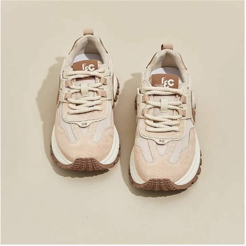 Frühling Herbst 2025 Mode Turnschuhe Frauen Mikrofaser Tragen-Beständig Laufschuhe 35-40_voghion.com