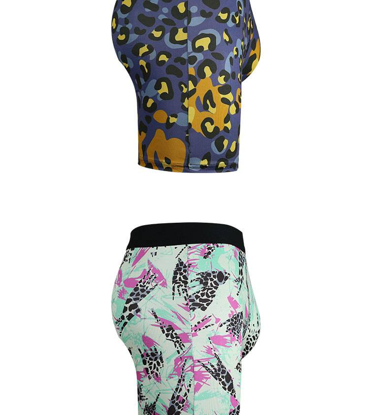 NOKO 3-pack Europees en Amerikaans ondergoed met luipaardprint, ademend, verlengde broekspijpen, elastische en comfortabele sportboxershorts voor heren_voghion.com