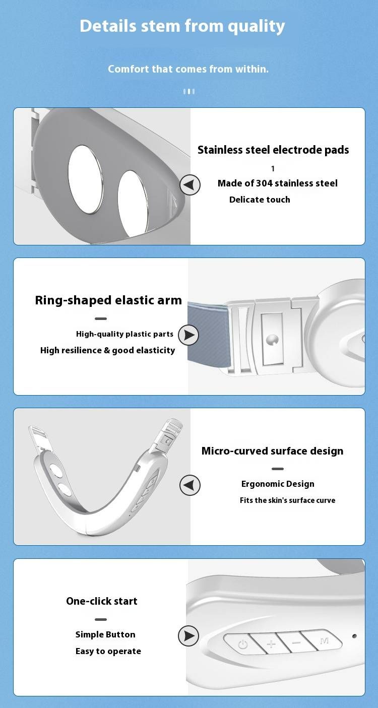 Professionelles EMS-Mikrostrom-Gesichtsmassagegerät für V-Lift und Abnehmen – Tragbares, intelligentes Schönheitsgerät mit wiederaufladbarem Akku (Weiß/Pink)_voghion.com