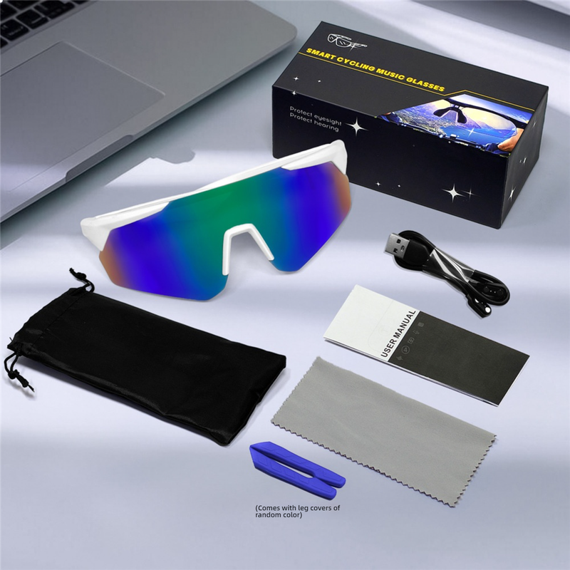 TROZUM QY-Pro2 Smart Sports Sunglasses For Cycling, Bluetooth Calling, UV Protection, Anti-Glare, Lightweight & Durable_voghion.com