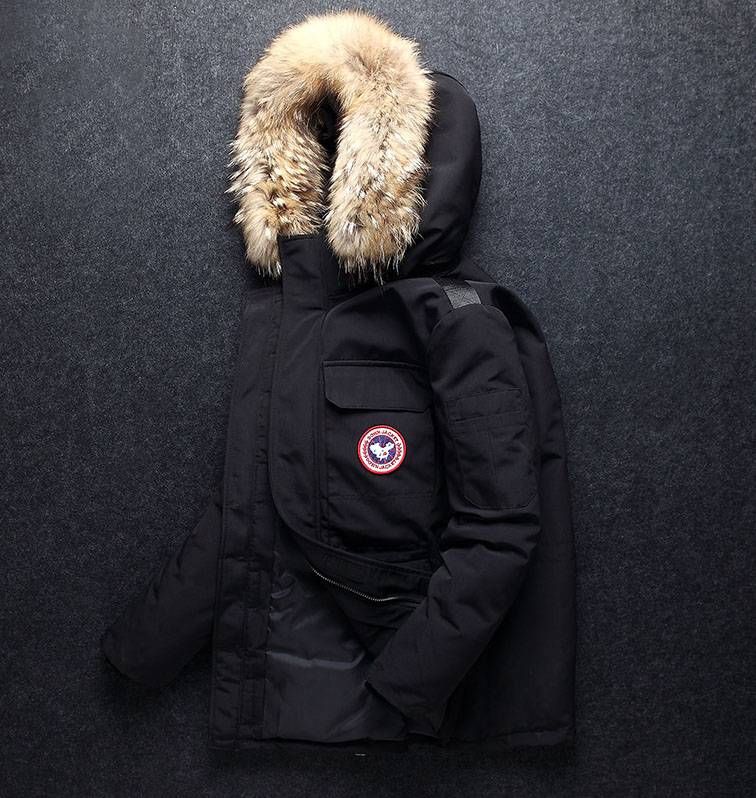 2025 Parker Autumn And Winter Men's Hooded Thickened Large Fur Collar Cotton Coat Large Size Casual Cotton Coat_voghion.com