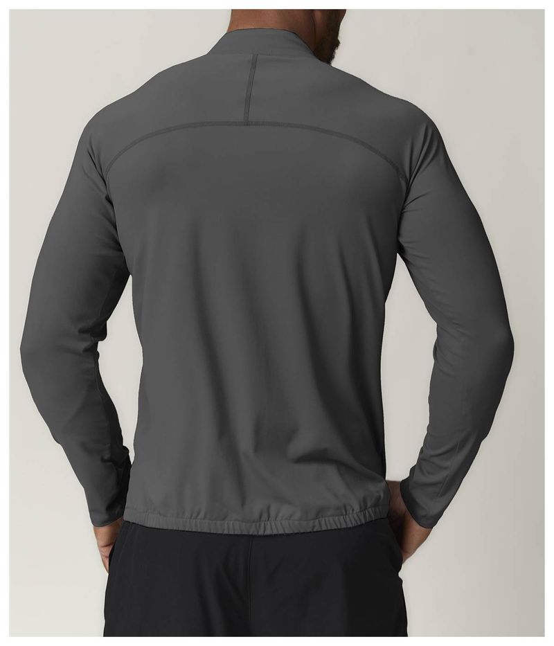 SwayneMen's Stand-up Collar Sports Fitness Jacket, Solid Color Outdoor Casual Home Commuting Warm Sweatshirt 1052_voghion.com