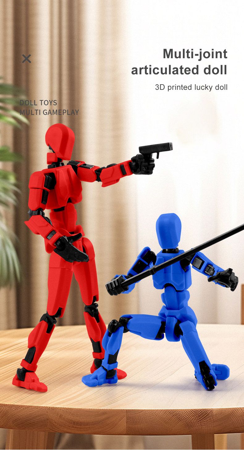 Joint Doll Assembling Doll Toy Multi-articular Movable Mannequins Changeable Action Figures Robot Toy Decoration_voghion.com
