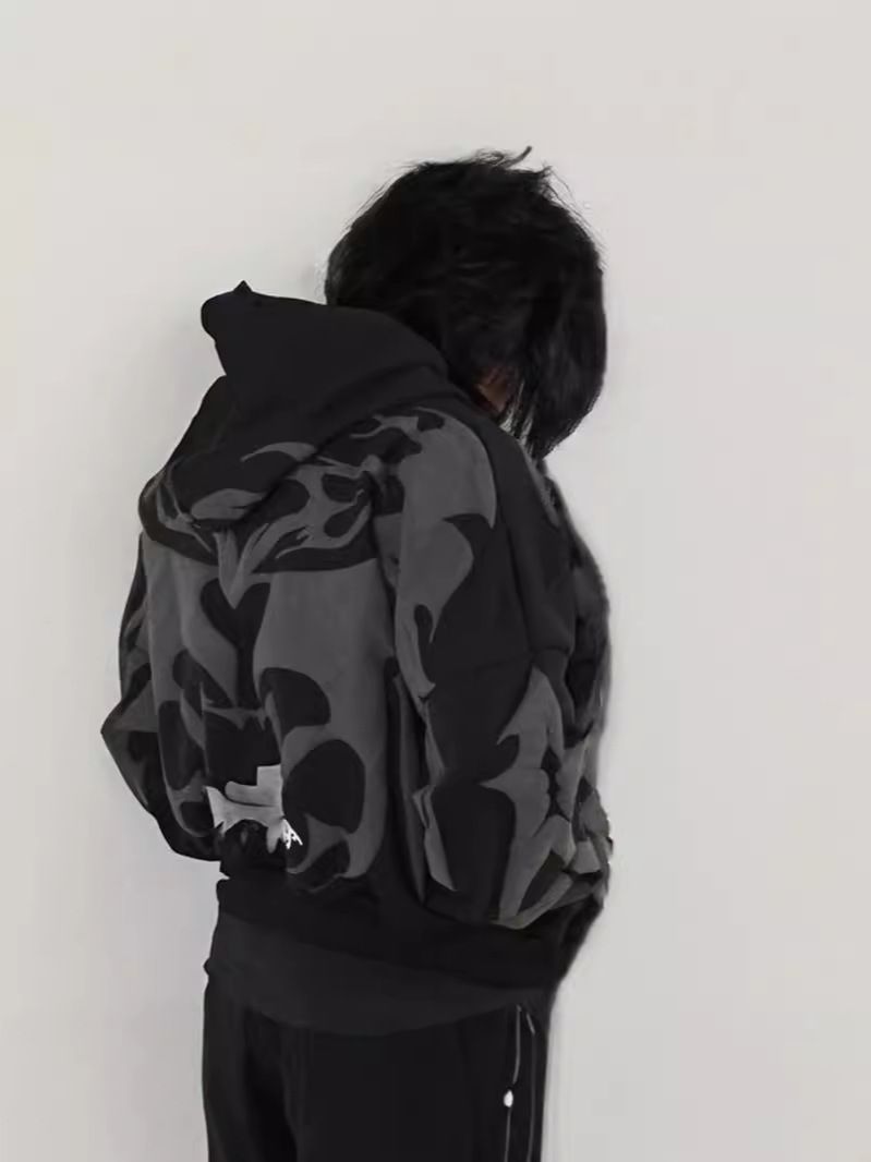 2025 Herbst Winter Y2K Dark Gothic Print Zipper Hoodie für Männer und Frauen New Style Jacke_voghion.com