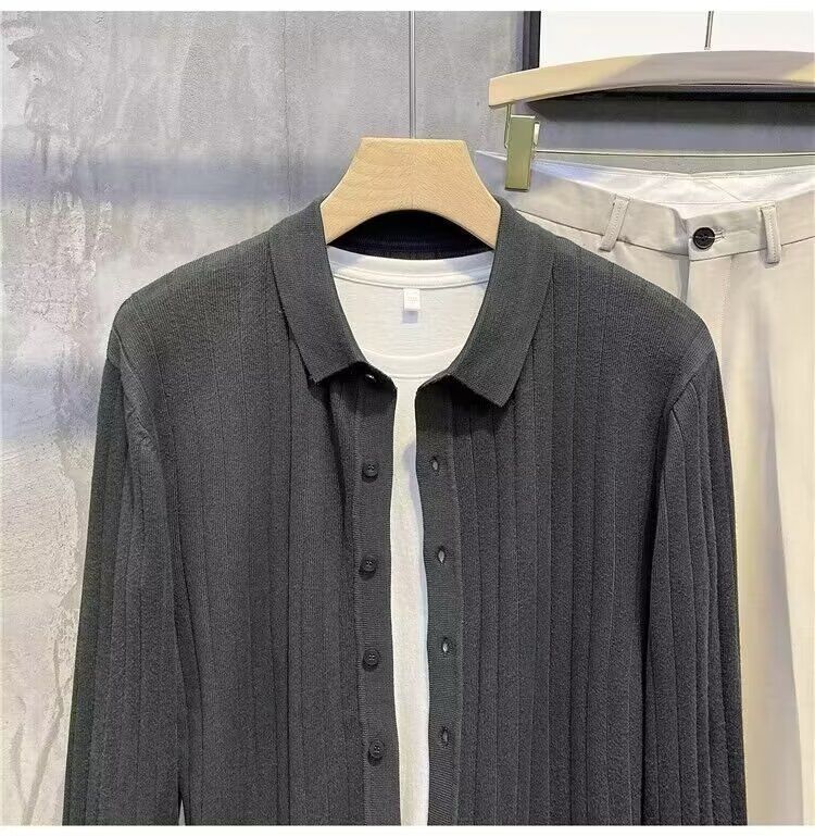 Men's Clothing 2024 autumn and winter trendy men's new men's casual jacket warm cardigan sweater sweater_voghion.com