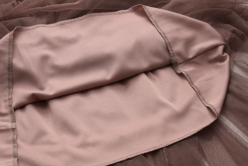 new autumn style temperament high waist slimming super fairy flower bud irregular mesh skirt female 8063_voghion.com