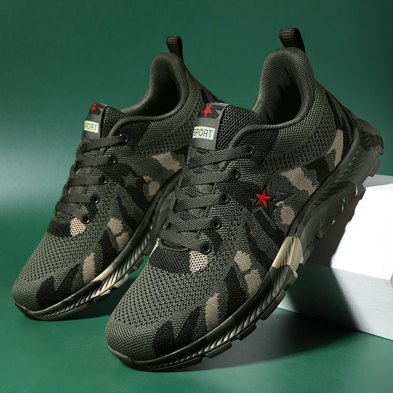 Nya Camouflage Par Sport Mäns Byggarbete Release Student Utomhus Militära träningsskor_voghion.com