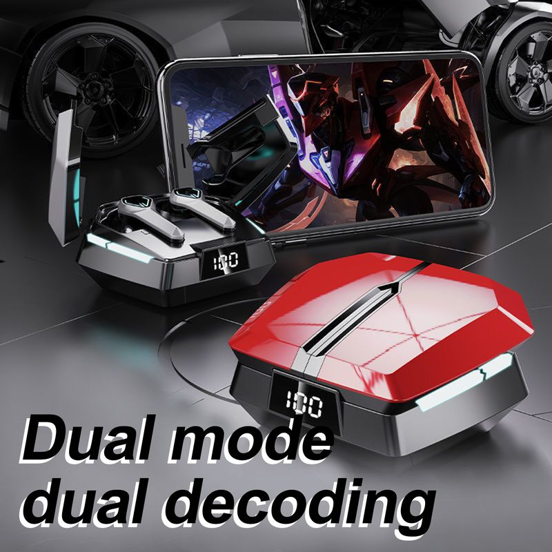 JX10 Bluetooth-oortelefoon In-ear Stereofonisch Handsfree Comfortabel Ruisonderdrukking Koel Ademhaling Licht E-sport Game_voghion.com