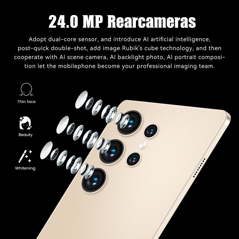 Tableta Android S23U de 11,6 pulgadas, 16 GB de RAM, 512 GB de almacenamiento, procesador de cuatro núcleos, cámara de 13 MP, Bluetooth, almacenamiento expandible._voghion.com