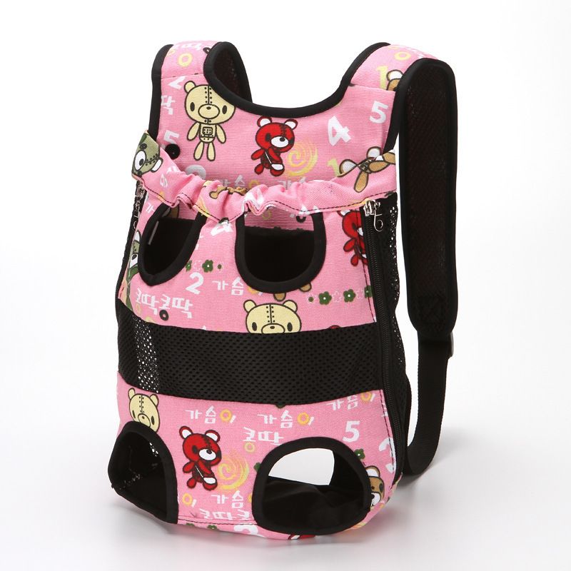 Tragbarer atmungsaktiver Katzenrucksack für den Außenbereich, doppelte Schultertasche für Hunde_voghion.com