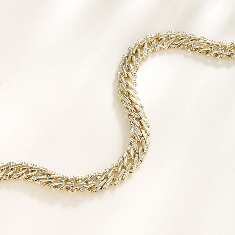 European And American Minimalist Retro Niche Thick Chain Gold Ins Internet Celebrity Fashion Personality High-end Bracelet For Women_voghion.com