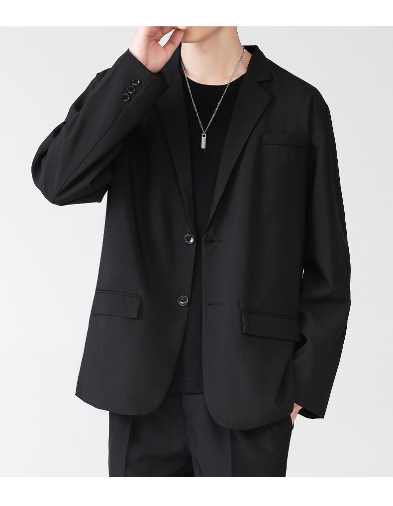 Light Mature Versatile Suits For Men, Loose And Comfortable Large Size American Lapel Tops And Jackets, New Products For Spring 2025_voghion.com