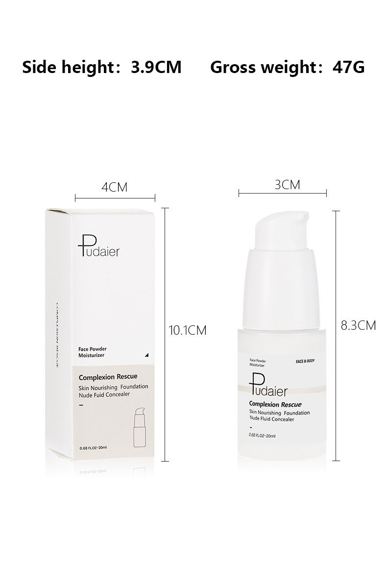 Portable Lightweight Airy Pudaier Color-Changing Foundation Liquid Long-Lasting Brightening Concealer For All Skin Types_voghion.com