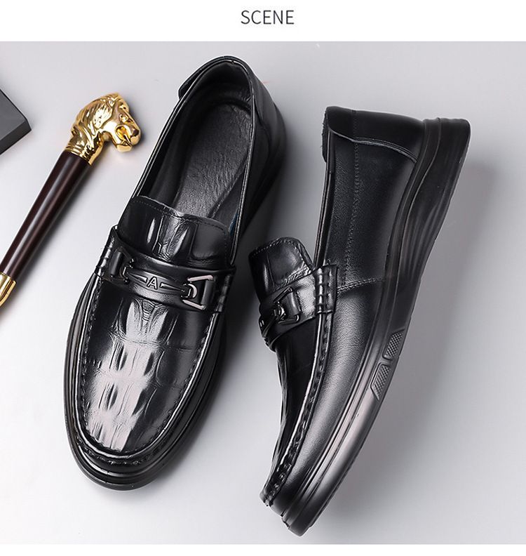 Lederschuhe Herren Loafer Schuhe Hochwertige Slip-On Loafer Bequeme weiche Fahrschuhe Herrenschuhe_voghion.com