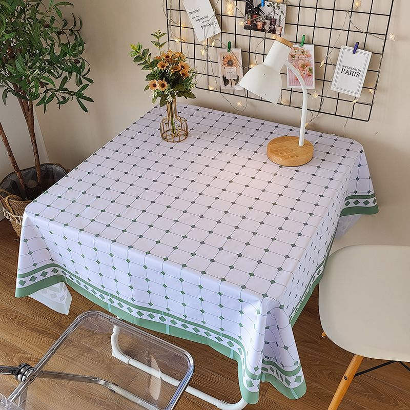 La nappe Wind est imperméable, résistante à l'huile, résistante aux brûlures et lavable, avec une nappe de table à manger légère et simple et un tapis de table basse._voghion.com