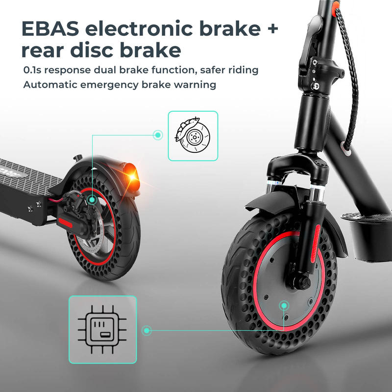 IScooter I9 Max Electric Scooter 10 Inch Honeycomb Tire 500W 36V 10Ah Smart APP Control_voghion.com