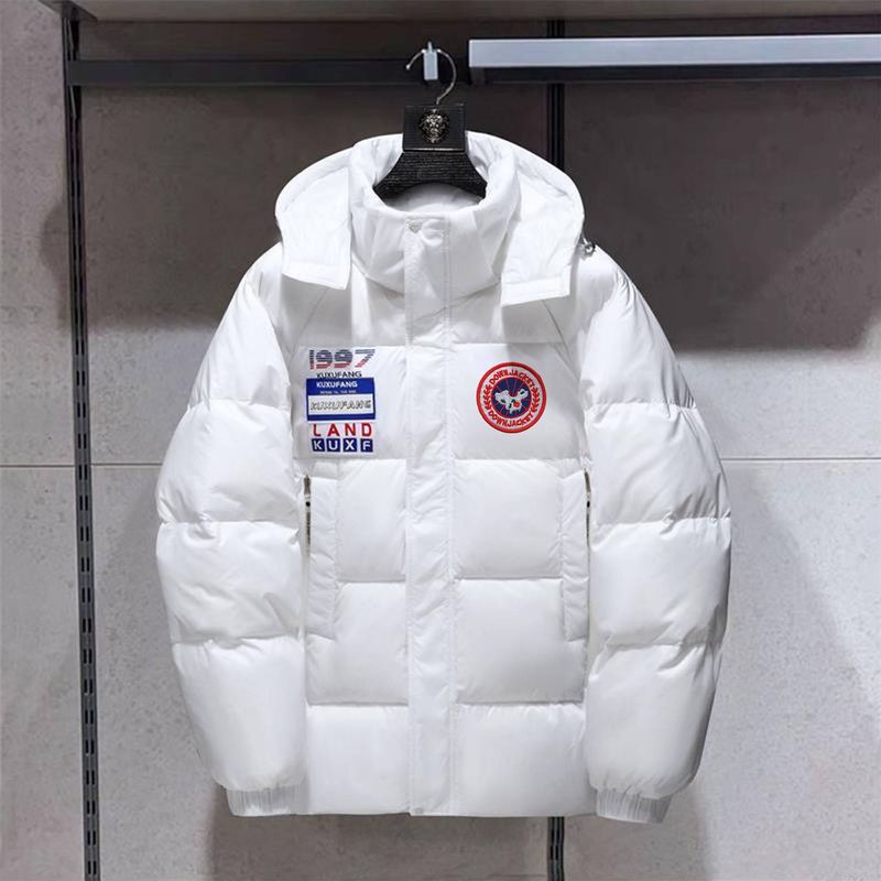 Men's Clothing 25 New Autumn And Winter High-quality Embroidered Chest Label Loose Detachable Hooded Warm Thickened Cotton Jacket_voghion.com
