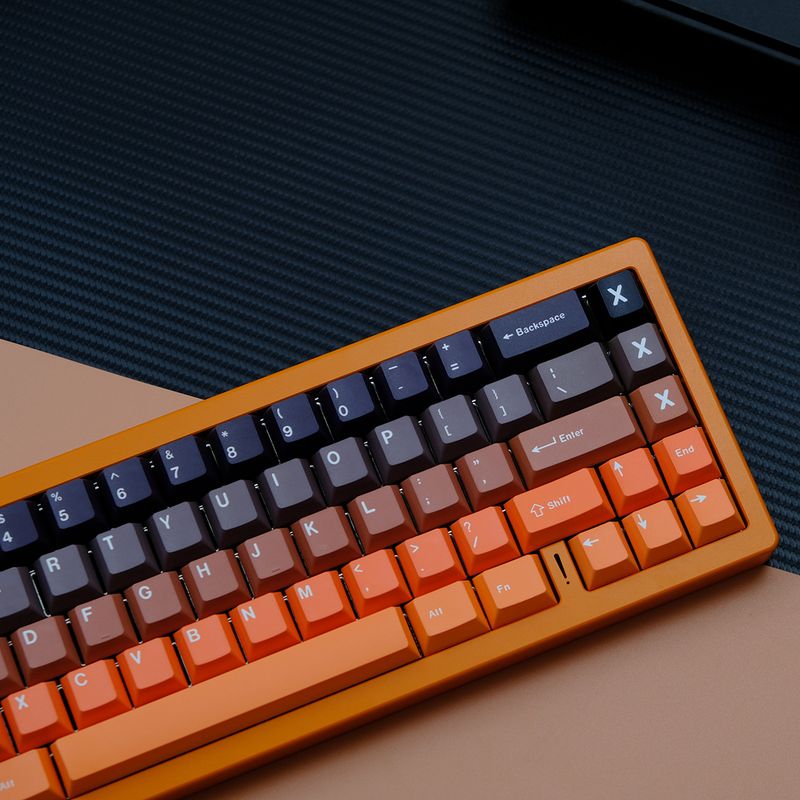 2433 Gradient Glow Sublimacja 5-stronna klawiatura mechaniczna PBT Klawisze Nadruk termotransferowy_voghion.com