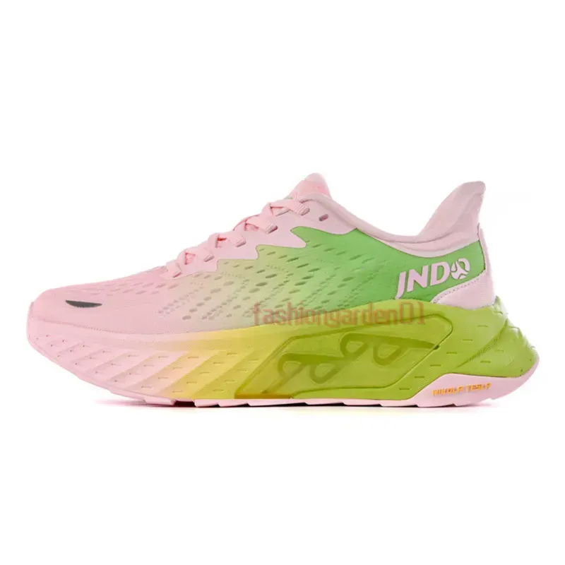 Chaussures de running JNDO Whale Leaping phosphorescentes 2.0 pour hommes et femmes, coloris Triple Black, Sunrise, Blanc et Jaune_voghion.com