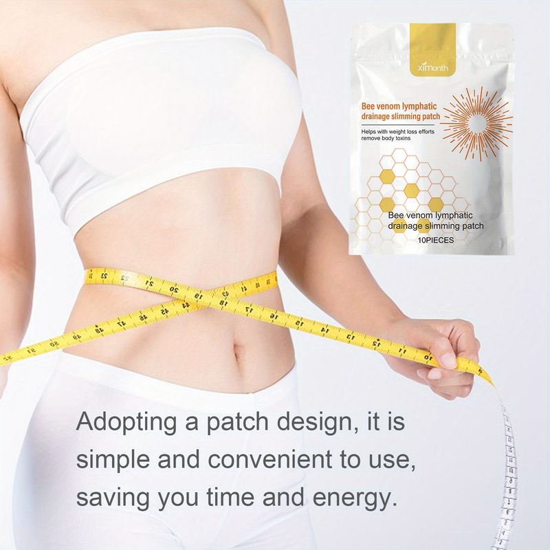 Patch minceur de drainage lymphatique au venin d'abeille Patchs amincissants pour le corps raffermissant et raffermissant pour le ventre Autocollants de nombril apaisants sains Patchs minceur_voghion.com