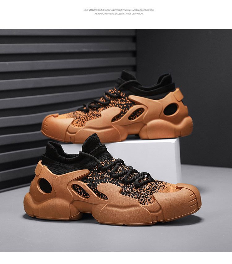 Calcetines de pulpo tejidos voladores para hombre, suela gruesa, versátiles, transpirables, informales, antideslizantes, deportivos de gran venta._voghion.com