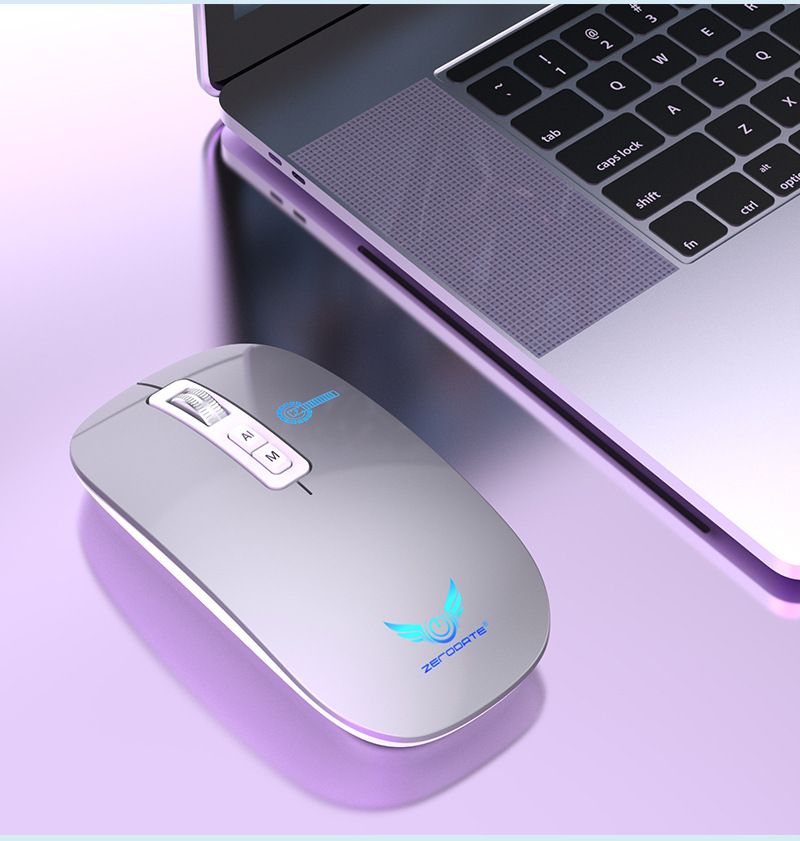 Ratón inteligente AI V16: modo dual (2.4G + Bluetooth), 1600 DPI, ratón inalámbrico ergonómico de 5 botones para portátil, escritura por voz y asistente de escritura con IA._voghion.com