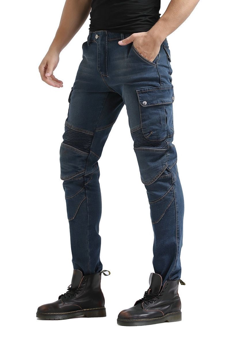 Motorradjeans für Herren und Damen – Kevlar-verstärkter Stretch-Denim, Ganzjahresschutz für Biker_voghion.com