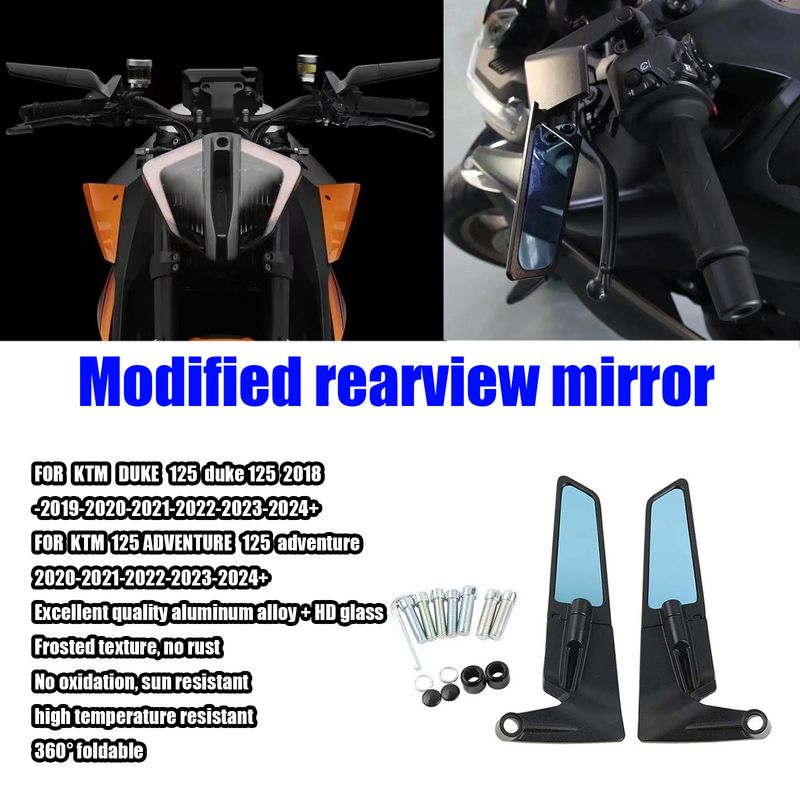 FOR KTM DU.KE 125 125 ADVENTURE Motorcycle Mirror Wind Wing side Rearview Reversing mirror Motorcycle Accessories_voghion.com