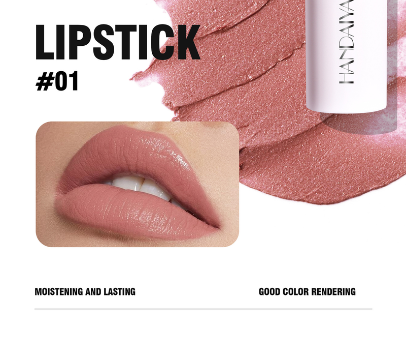 HANDAIYAN 2 - In - 1 Lipstick - Matte, Moisturizing & Nourishing, 8 - Color Heart - Shaped Lip Balm_voghion.com