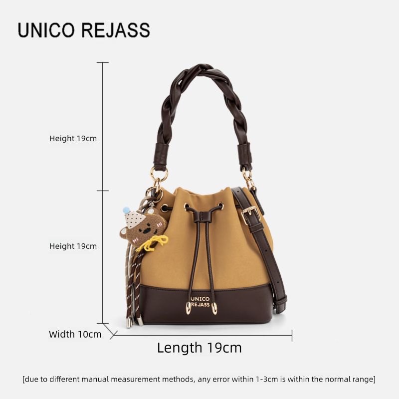 Nuova borsa a mano in pelle lucida per donna, borsa a secchiello, borsa a tracolla leggera di lusso di alta gamma_voghion.com