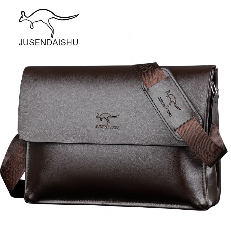 Jusen Kangaroo Business Men's Shoulder Crossbody Backpack Casual Briefcase Bag_voghion.com
