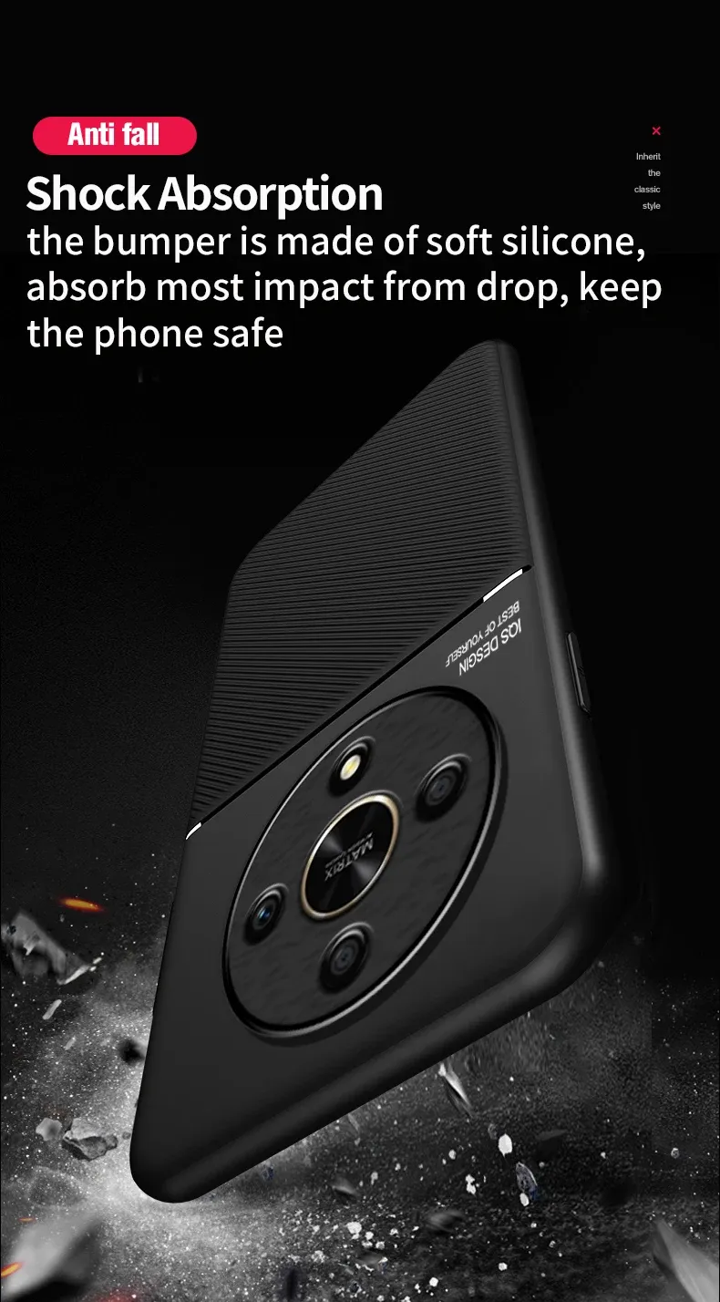 Coque robuste et antidérapante pour Honor X9C, X7C, X9b, X8b, 200, Smart Magic 6 Lite, étui magnétique avec support_voghion.com