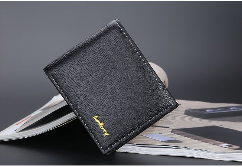 BAELLERRY nueva cartera corta para hombre horizontal con ranura para múltiples tarjetas clip abierto para billetes cartera informal al por mayor_voghion.com