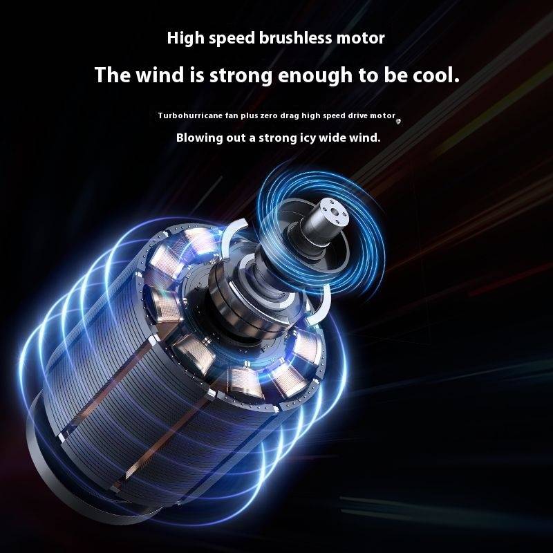 Ventilatore per sedile auto, USB, portatile, design con cordino, alimentazione eolica a 3 velocità_voghion.com