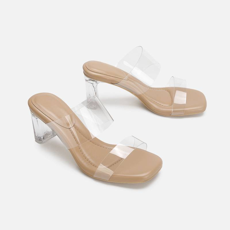 Transparenta höga klackar kvinnor chunky sandaler sommar utomhus sandaler_voghion.com