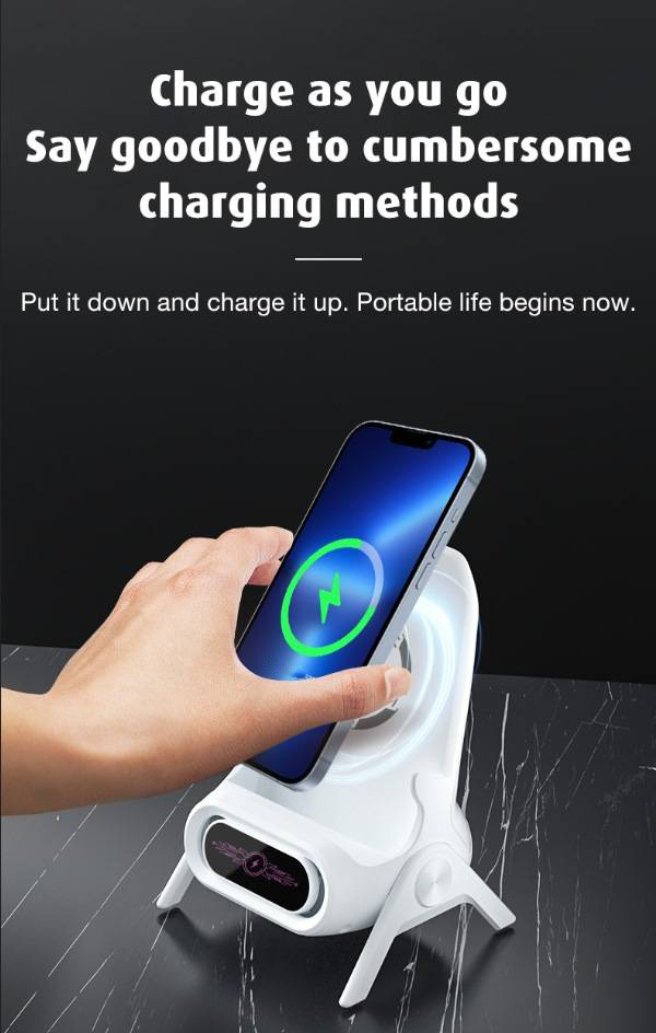 Lazy Chair juhtmevaba laadimise mobiiltelefoni hoidik, vertikaalne kõlari juhtmevaba laadimise mobiiltelefoni hoidik_voghion.com